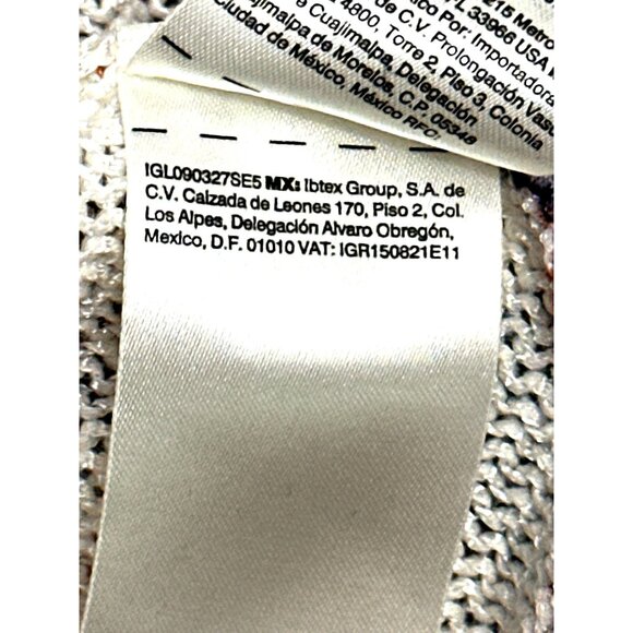 Chicos Size 2 Large Multicolor Tunic Paisley Knit Tunic Boho City Resort Style - Picture 10 of 13